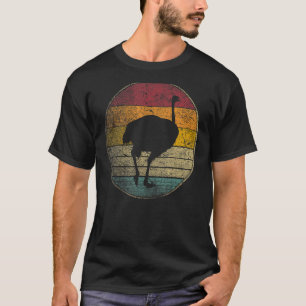 Ostrich Bird Love Sun Retro 70s 80s 90s T-shirt