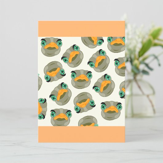 Ostrich Bird Pattern Kaart