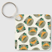 Ostrich Bird Pattern Sleutelhanger (Voorkant)
