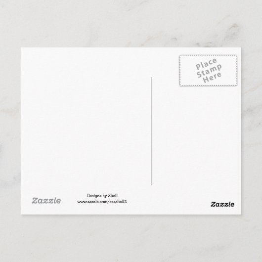 Ostrich Briefkaart (Achterkant)