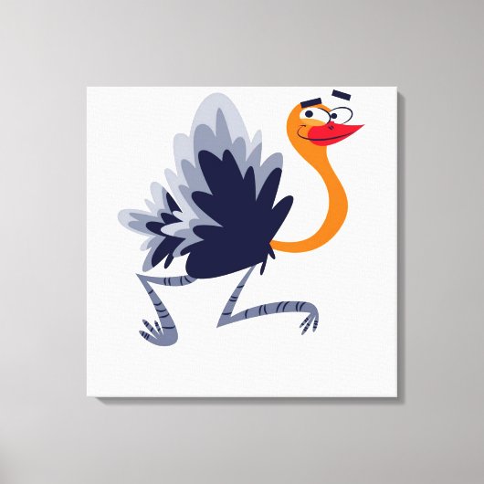 Ostrich Canvas Print (Voorkant)