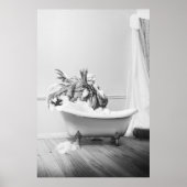 Ostrich dans la baignoire Poster (Devant)