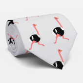 Ostrich Design Stropdas (Opgerold)