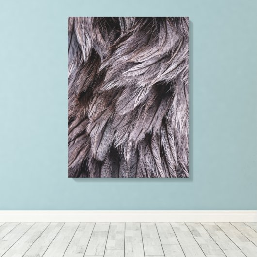 Ostrich Feathers Canvas Afdruk (Insitu (Houten vloer))