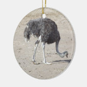 Ostrich Keramisch Ornament (Links)