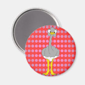 Ostrich Magnet Magneet (Voorkant / Achterkant)