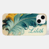 Ostrich Plume Case-Mate iPhone Case (Achterkant (horizontaal))