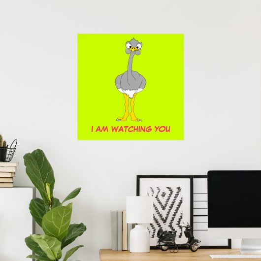 Ostrich Poster (Bureau à domicile)