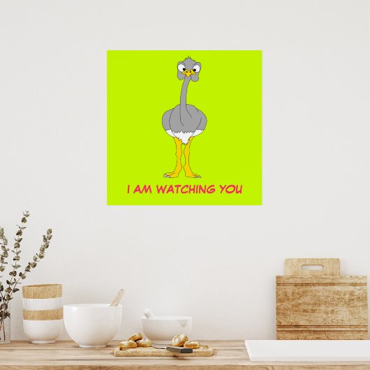 Ostrich Poster (Cuisine)