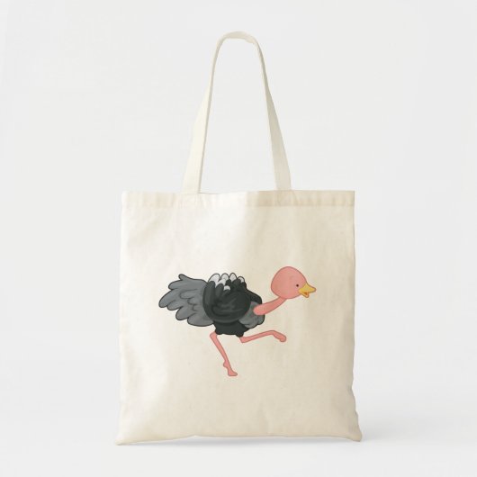 Ostrich Running Tote Bag (Voorkant)