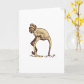 OSTRICH SAND KAART (Gele Bloem)