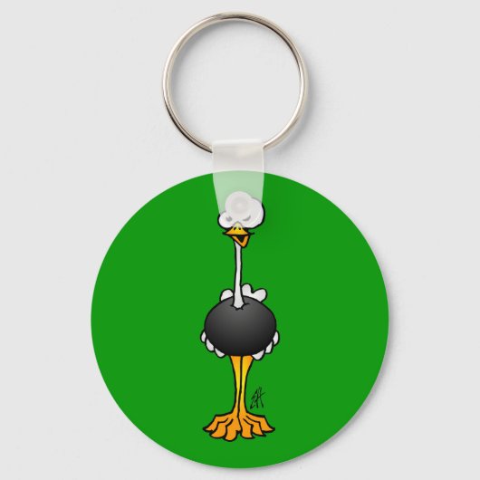 Ostrich Sleutelhanger (Voorkant)