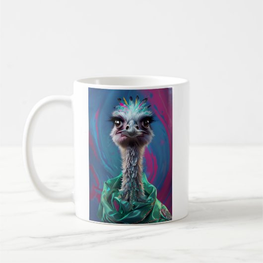 Ostrich themed Mug (Gauche)