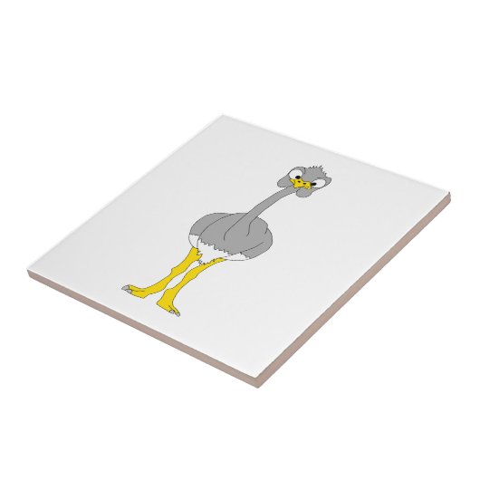 Ostrich Tile Tegeltje (Zijkant)