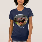 Ostrich wat omhoog het Shirt van de Tekst van de C (Voorkant)