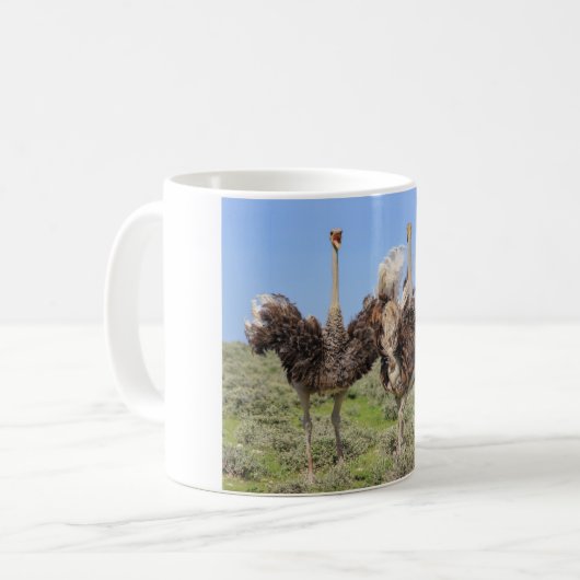Ostriches, Café Mug (Devant gauche)