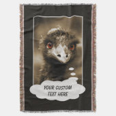 Ostriches Look personnalisé jeté couverture (devant Vertical)