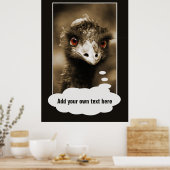 Ostriches Look poster personnalisé (Cuisine)