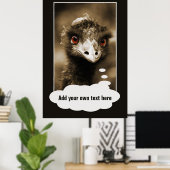 Ostriches Look poster personnalisé (Bureau à domicile)