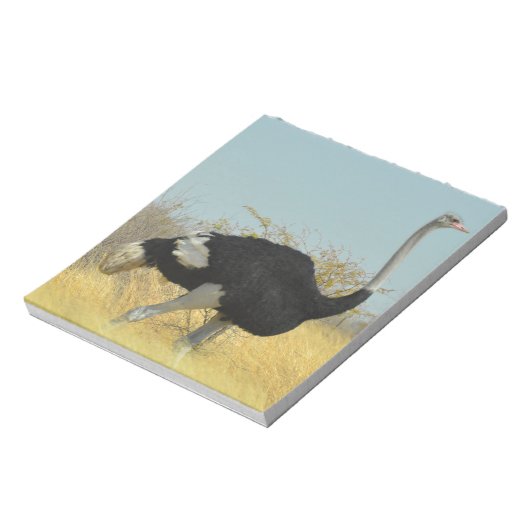 Ostrige uit voor een run notitieblok (Gedraaid)