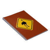 ostrisch wegteken notitieboek (Rechterzijde)