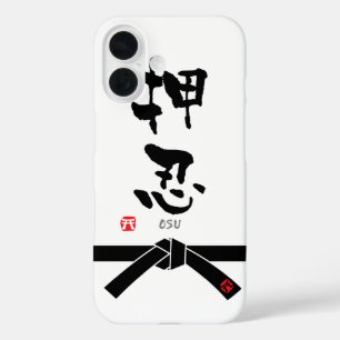 "Osu" KANJI (termen Budo) iPhone 16 Hoesje