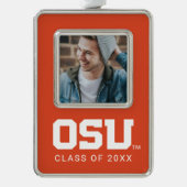 OSU VERZILVERD KADER ORNAMENT (Voorkant)