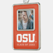 OSU VERZILVERD KADER ORNAMENT (Links)