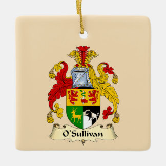 O'Sullivan Family Coat of Arms Ceramic Ornament 
