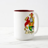 O'Sullivan Family Coat of Arms Two-Tone Coffee Mug (Devant droit)