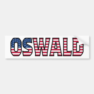 Oswald Nom Vorname USA Aufkleber Sticker Auto