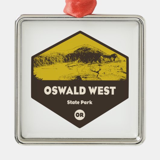 Oswald West State Park Oregon Metalen Ornament (Voorkant)