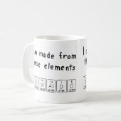 Oswaldo périodique nom de table mug (Devant gauche)