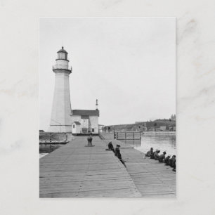 Oswego Harbour West Pierhead Lighthouse Briefkaart