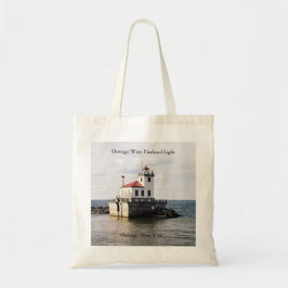 Oswego West Pierhead Light canvas tas