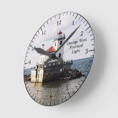 Oswego West Pierhead Light klok (Hoek)