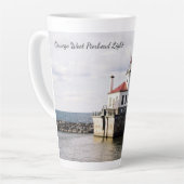 Oswego West Pierhead Light latte mok (Linkerhoek)