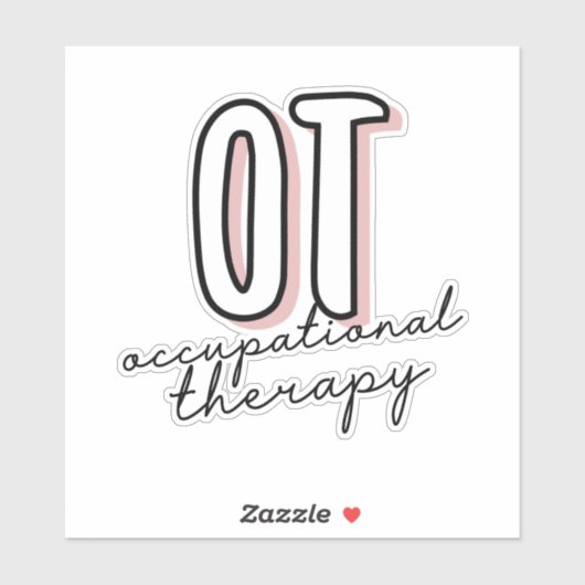 OT Beroepstherapie | Beroepstherapeut Sticker (Vel)