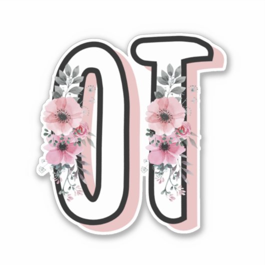 OT Beroepstherapie | Beroepstherapeut Sticker (Voorkant)