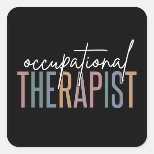 OT Beroepstherapie | Beroepstherapie Vierkante Sticker (Voorkant)