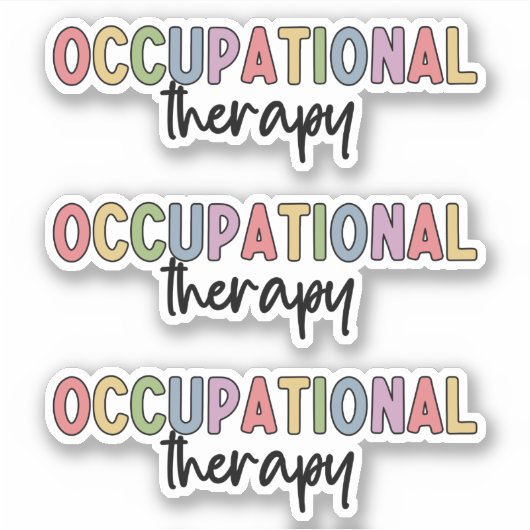 OT Beroepstherapie | Beroepstherapist Sticker (Voorkant)