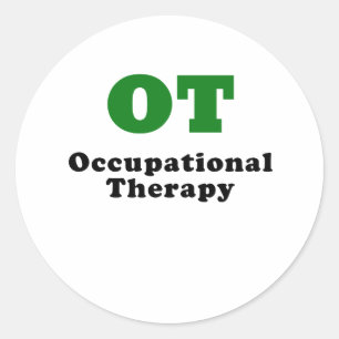 OT Beroepstherapie Ronde Sticker