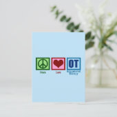 OT blauw Briefkaart (Staand voorkant)