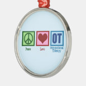 OT blauw Metalen Ornament (Links)