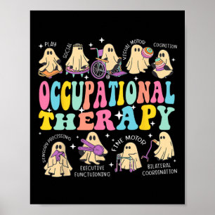 Ot Ergotherapie Therapeut Halloween Spooky Poster