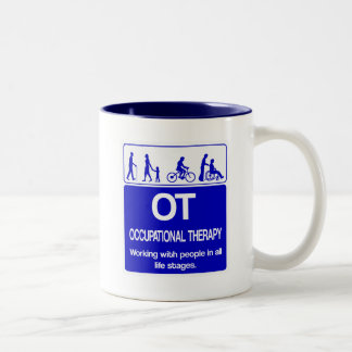 OT gedurende het hele leven Tweekleurige Koffiemok