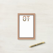 OT: Occupational Therapist Cheetah leopard print Post-it® Notes (Op bureau)
