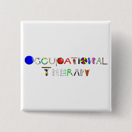 OT op het werk Vierkante Button 5,1 Cm