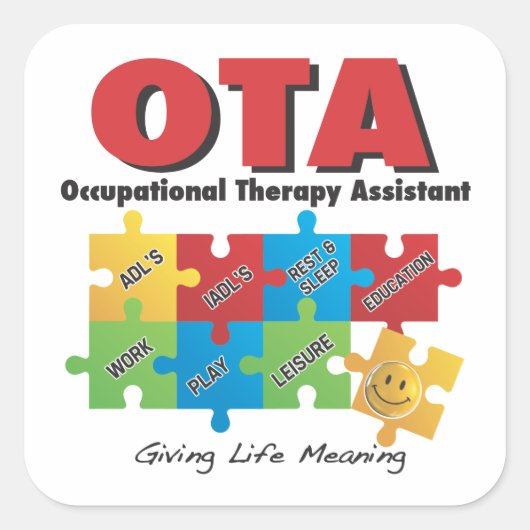 OTA - Occupational Therapy Assistant Sticker - COT (Voorkant)