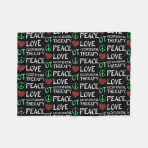 OTA Peace Love Fleece Deken